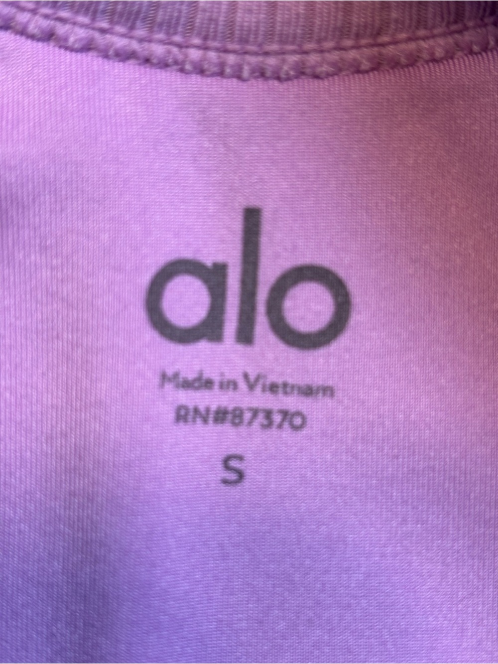 Alo Yoga Ribbed Wellness Bra Pink Lavender Scoop Sports Bra Size Small S - Picture 6 of 13